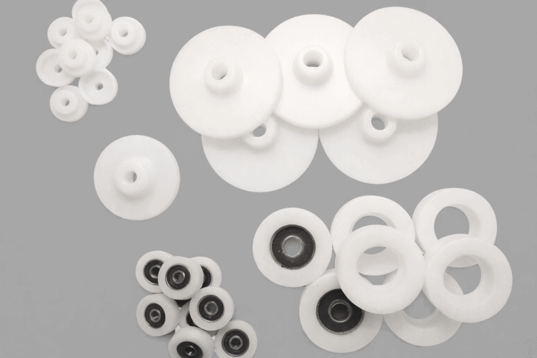 Acetal components commonly used on corner conveyor belts