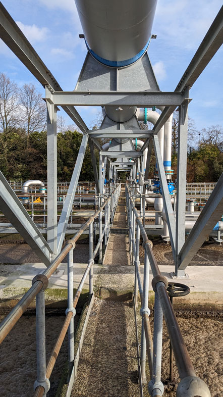 Air Main Support Steelwork, Wastewater Treatment